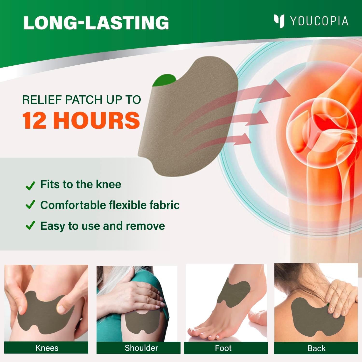 Knee Relief Heat Patches