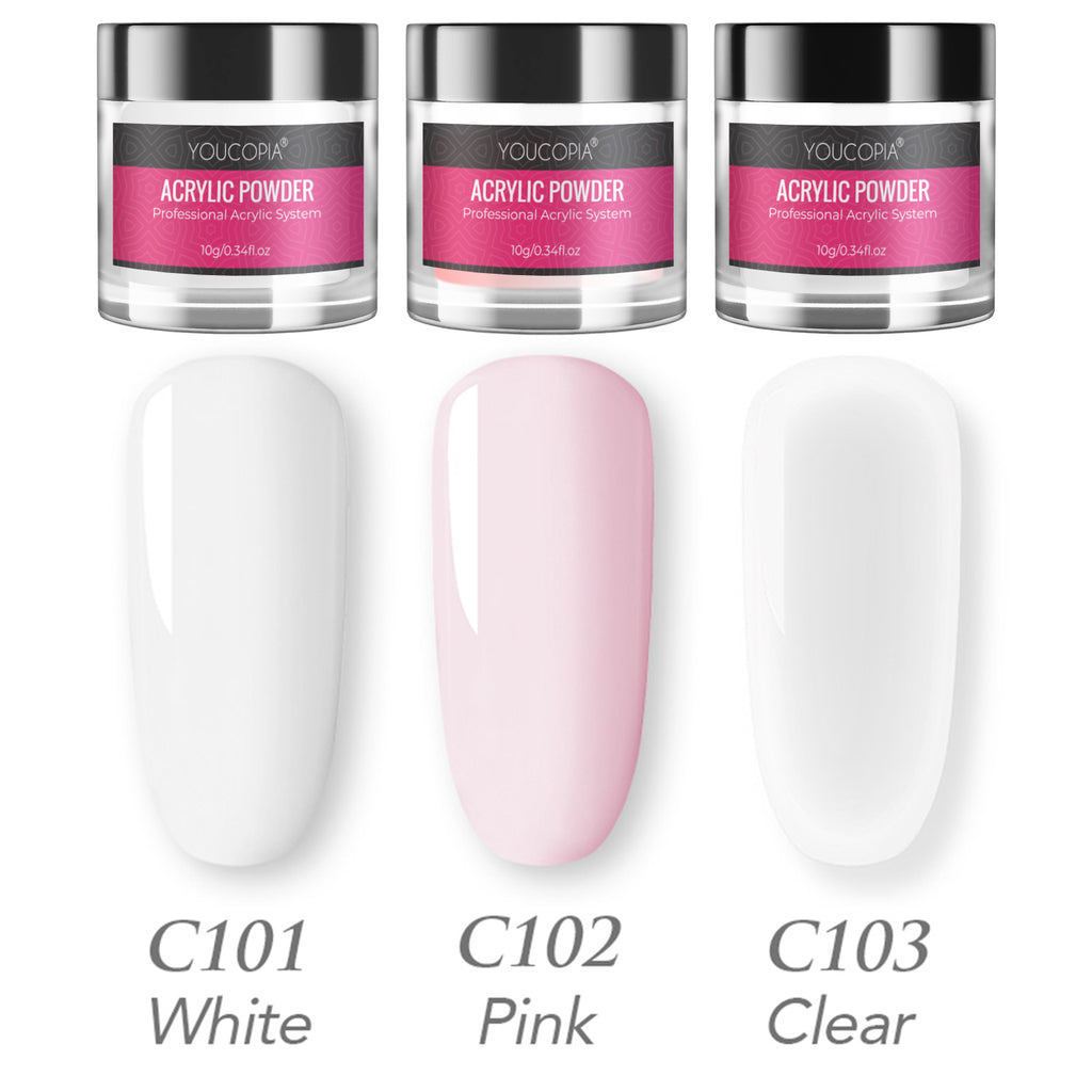 Acrylic Nail Powder with 3 Color